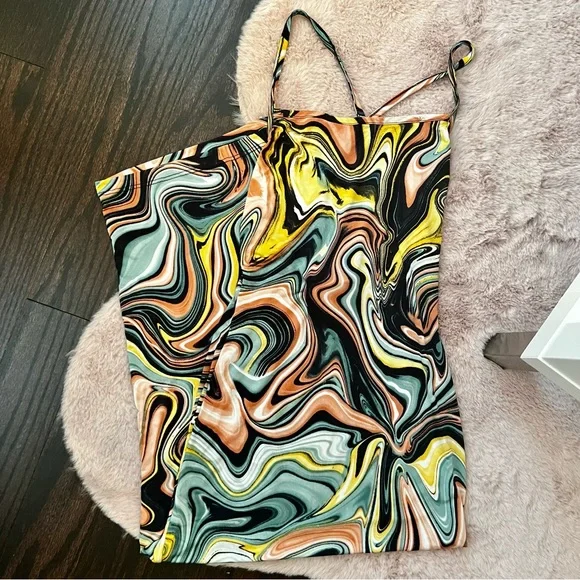 Swirl Design Dress | Color: Blue/Pink | Size: S | Memesmoxie's Closet